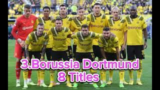 Most Titles Winning German Clubs All Time #football #bundesliga #bayernmunich #dortmund