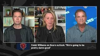NFL Network's Stacey Dales  Chicago Bears quarterback Caleb Williams practicing to be the Bears' 'ai