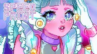  SpeedPaint  Space Maid  Adopt| Kawaii Pixel Girl!