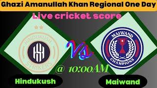 Hindukush vs Maiwand, 12th Match at Kunduz, GAK One Day, Jul 23 2024 - Live Cricket Score