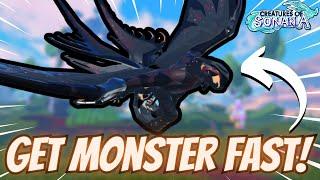 How To GET RAIQUAZOK FAST! MONSTER GACHA TOKEN! | Creatures of Sonaria