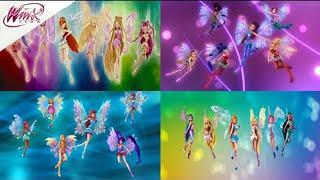 ALL WINX 3D TRANSFORMATIONS UP TO MYTHIX | WINX CLUB