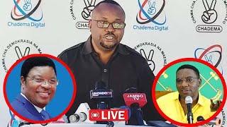   CHADEMA WANAZUNGUMZA NA WAANDISHI WA HABARI MUDA HUU