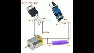 DC motor project by using ir sensor module