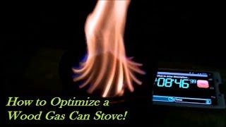 How to Optimize a Wood Gas Stove! Wood Gas Stove Science!