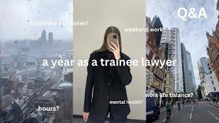 1 YEAR IN BIG LAW - my first year as a trainee lawyer