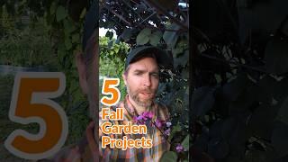 5 Fall Garden Project Ideas #fallgarden #garden #gardening #growyourownfood #garlic #flowergarden