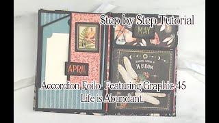 MINI ACCORDION ALBUM HOW TO VIDEO FEATURING GRAPHIC 45 PAPER