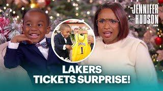 Jennifer Hudson Surprises 5-Year-Old Coach with Lakers Tickets!