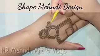 Square Mehndi Design #shorts #hennashorts #mehndi