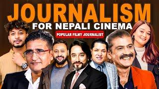 चर्चित फिल्मी पत्रकार | Journalism for nepali cinema | Prakash Subedi, Rishi Dhamala, Tika Ram Yatri