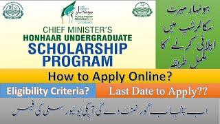 How to apply for Honahaar Scholarship Punjab? Complete Process to apply for Merit Scholarship