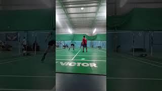 Badminton doubles game #youtube #ytshots #badminton #games #shorts #shots #trending #viralvideo