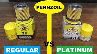 Pennzoil Oil Filter Comparison | Regular Spin-On vs Platinum HE