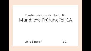 B2 für den Beruf ~ Mündliche Prüfung Teil 1 Alle 8 Themen