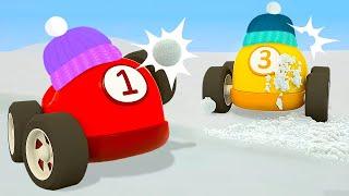 Helper Cars celebrate New Year! Winter compilation of car cartoons for kids about cars and trucks.