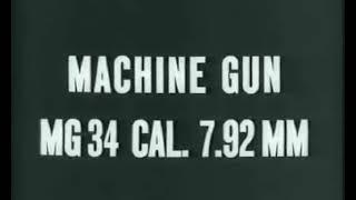 Mg 34 (Maschinengewehr 34) - US Army Training Video