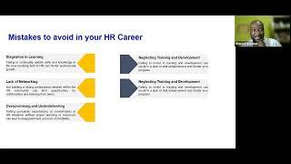 Mastering Your HR Journey : Career Blunders to Avoid with Oluyemi Adeosun