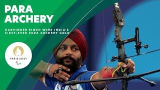 Harvinder Singh Secures India's First Para Archery Gold In Men's Recurve 