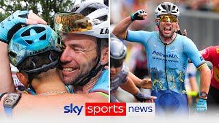 Mark Cavendish wins a record-breaking 35th stage of the Tour de France