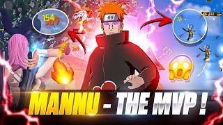 MANNU - THE MVP ! ️ || TOURNAMENT HIGHLIGHTS FREE FIRE BY MANNU FF 