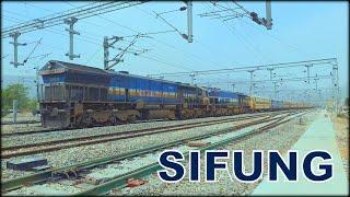 Majestic Departure of EMD Diesel Loco Powered Train: SIFUNG EXPRESS | सिफुंग एक्सप्रेस |WDP4B & WDP4