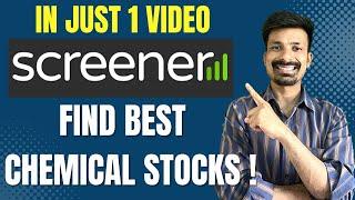 Find best Multibagger chemical stocks using screener ! Stock Market for beginners | Ankit Gupta