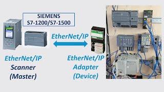 COM26. EtherNet/IP Scanner - Siemens S7-1200 S7-1500 PLC TIA Portal Runs as EtherNet/IP Master