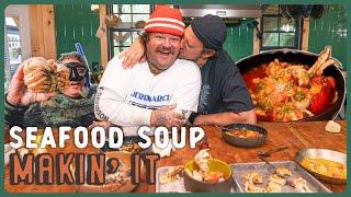 Brad & Matty Matheson (The Bear) Make Seafood Soup!! | Makin' It! | Brad Leone