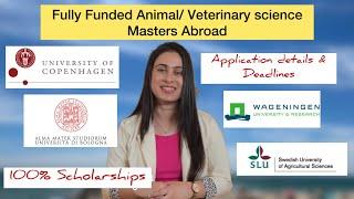 Veterinary/ Animal Science Master’s Courses in Europe | Top Universities | Scholarships | Admission