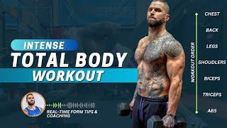 78 min Complete Full Body Dumbbell Workout | 3 times a week for INSANE results