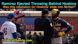 E1 - Yohan Ramírez Ejected Throwing at Rhys Hoskins Day after McNeil Slide Controversy (Ump Márquez)