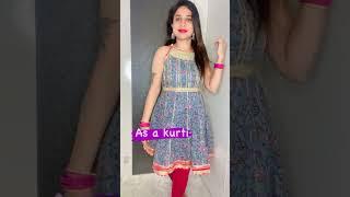 Style One kurti in two different way #ethnicwear #stylehaul #haul  #myntra