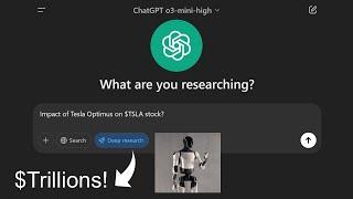 ChatGPT Deep Research for Financial Analysis of Tesla Optimus ($TRILLIONS)