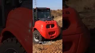 The most popular four-wheel drive all terrain forklift for mining companies #4x4 #forklift #factory