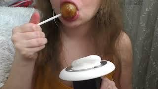 ASMR licking lollipop *intense mouth sounds 3dio*