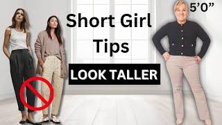 Avoid these 5 style mistakes to instantly look taller! Petite Style Tips