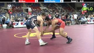 Junior 138 - Ali Khan (California) vs. Jacob Murphy (Georgia)