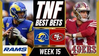 Thursday Night Football Picks (NFL Week 15) RAMS vs 49ERS | TNF Parlay Picks