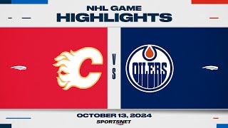 NHL Highlights | Flames vs. Oilers - October 13, 2024