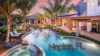 Naples Florida Spectacular Backyard with Rocks, Slide, Putting Green, TV's and Fire everywhere!