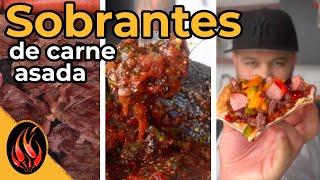 Qué hacer con los sobrantes de la carne asada?