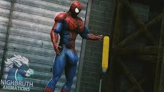 the spider ️ man's| muscles growth 