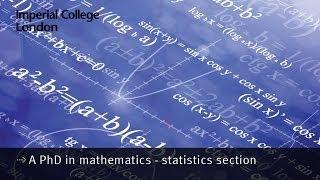 A PhD in mathematics - statistics section