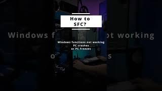 How to windows system file checker? SFC #shorts