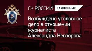 Возбуждено уголовное дело в отношении журналиста Александра Невзорова