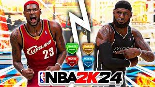 *NEW* GAME BREAKING LEBRON JAMES BUILD IS UNGUARDABLE 2K24..+ JUMPSHOT  OVERPOWERED BUILD NBA2K24!!