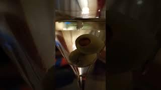 Icechip melting in a martini