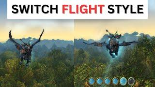 Switch Flight Style WoW (Skyriding & Normal)