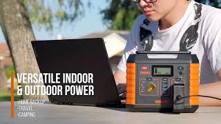 *NEW! BALDR Portable Power Station 330W, 2019 Updated Portable Solar Generators for home use